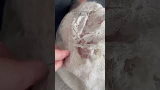 The full process of restoring an incredible family heirloom wedding dress! #weddingdress #vintage