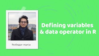 RStudio (2): Variable specification and data operators