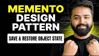 Memento Design Pattern | UML + Code | System Design