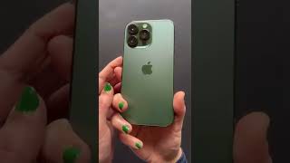 iPhone 13 pro in its new color - Alpine Green #iphone13pro #alpinegreen #iphone #camera #features