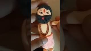 DIY clay Krishna & Vasudev ji River Crossing 🙏 #shorts