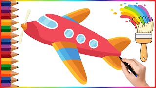 How to Draw an Airplane Step-By-Step Easy Tutorial for Kids