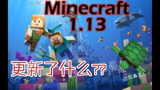 【minecraft】1.13版本都更新了什麽？