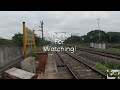 16606 ernad express skipping through silent kalamassery railway station.