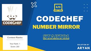 Number Mirror | Codechef Practice | #coding #codechef