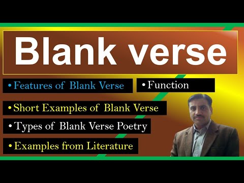 Blank Verse Literary Term / All About Blank Verse In English Literature ...