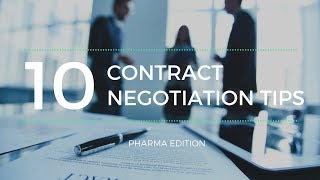 Medical Rep Tips - Contract Negotiation Best Practices for Pharma Sales