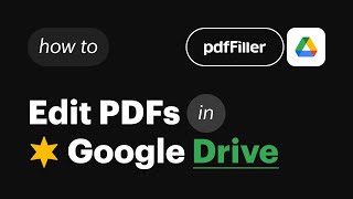 Edit Your Google Drive PDF Documents Online