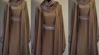 Shrug Abaya Cutting And Stitching/Trandy Front Open Abaya Cutting And Stitching /Abaya burqa cutting