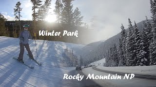 Rolling in the snow | Winter Park + Rocky Mountain National Park | we literally were rolling