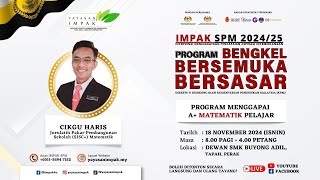 PBBB TAPAH - PROGRAM MENGGAPAI A+ MATEMATIK PELAJAR (PETANG)