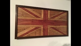 Making a British Flag (Union Jack) from Wood