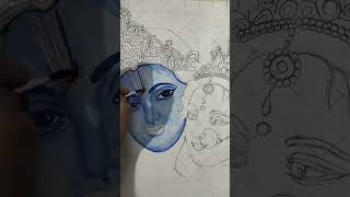 #short Radha Krishna Drawing || Painting For Radha Krishna || How To Draw Radha Krishna Drawing