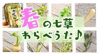 【知育】わらべうた｜語りかけ育児は最高の知育｜子育てが楽に、楽しくなる｜七草の歌１月７日｜人日の節句｜七草粥を食べよう｜五穀豊穣｜無病息災｜japanesecluture｜春の七草｜遊び歌｜季節の歌