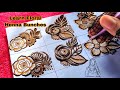 How to : 5 Different Beautiful Floral Henna Bunches| Detailed Henna Class For Henna Learners