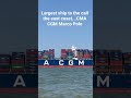 CMA CGM Marco Polo | Largest Ship To Visit East Coast | Charleston SC