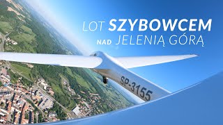 Lot Szybowcem nad Jelenią Górą (4K) - Jelenia Góra z lotu ptaka (2021) Relaxing Video