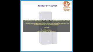 1005003523731992 1 3 6pcs Wireless 433MHz Magnetic Door Sensor Door Window Two way Open