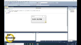 Visual Basic 26- How To use Timer to show Date and Time