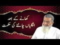 کھانے کے بعد انگلیاں چاٹنے کی حکمت | Baba Jee Irfan ul haq