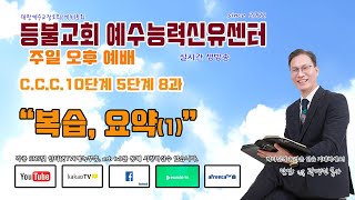 등불교회ㆍ예수능력신유센터 주일오후예배- C.C.C.성경공부 5단계 8과: 복습, 요약(1).21.11.7.