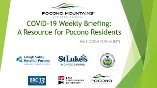 Pocono Mountains COVID 19 Weekly Situation Dashboard 5/1/20