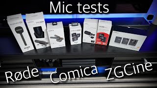 Røde Wireless Go II vs Comica vs ZGCine Real vs Sony A7SIII - Mic Tests