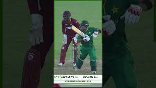 ⭐ First 💯 by Babar Azam vs West Indies 1st ODI, 2016 #Shorts