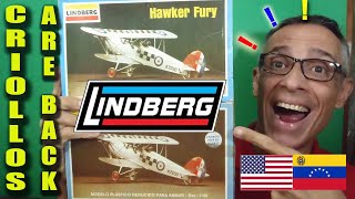 Classic Lindberg 1/48 Hawker Fury Model kit box \u0026 sprue review: \