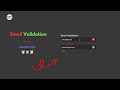 Email Validation JavaScript | JavaScript form Validation webpage html CSS | onkeydown() method |