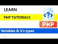 PHP Variables Tutorials | Php tutorials for beginners with MySQL