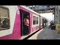 fast local departs chennai egmore with unique tracksounds chennai suburban trains.