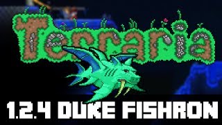 Terraria 1.2.4 - Duke Fishron (NEW BOSS) FULL FIGHT! - ChippyGaming HD