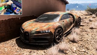 Rebuilding Abandon Bugatti Chiron 1479HP in Forza Horizon 5 | Logitech G29