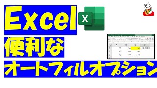 Excel（エクセル）オートフィルを修正する方法をご紹介！オートフィルオプションって知っていますか？