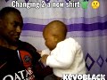 Changing to a new shirt👕🤫Baby's Reaction 1.3M views.