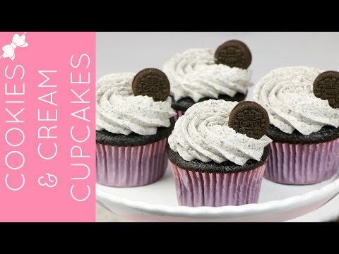 How To Make Cookies and Cream Chocolate Oreo Cupcakes // Lindsay Ann Bakes How To Make Cookies and Cream Chocolate Oreo Cupcakes // Lindsay Ann Bakes