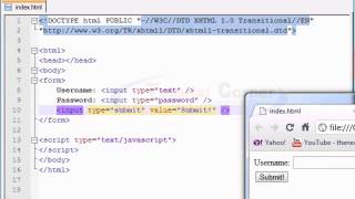 JavaScript Video Tutorial – 38/40. Accessing Forms
