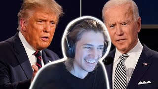 xQc Reacts to Final 2020 Presidential Debate between Donald Trump and Joe Biden | xQcOW