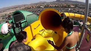 Yellow Rock-A-Hoola Slide at Cowabunga Bay Las Vegas