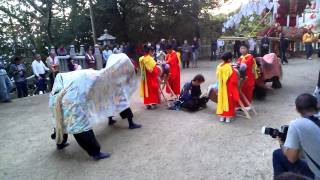 【ウマバ】獅子舞 秋祭り 四所神社 後半 20141019