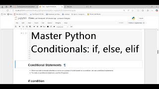 Python Class 18: Mastering Conditional Statements – if, if-else, elif, Nested if-else Explained