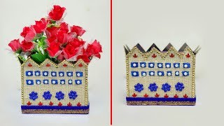 Flower vase decoration ideas with jute | Home decorating ideas handmade easy | jute art and craft