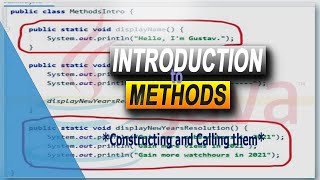 Java Tutorial 16 - Introduction to Methods