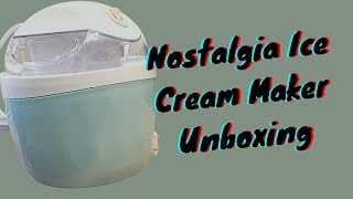 Nostalgia One Pint Personal Quick Freeze Electric Ice Cream Maker | UNBOXING