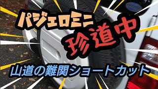 パジェロミニ爆笑珍道中　四駆Ｌ故障でＨの山道走行でもジムニーに負けず劣らず