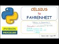 Python Program to Convert Celsius To Fahrenheit