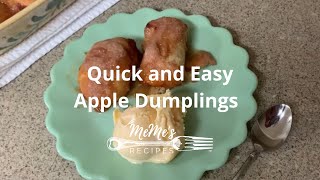 MeMe's Recipes | Quick and Easy Apple Dumplings