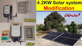 4.2KW Solar system modification with Fronus solar inverter and Longi bifacial 525W solar panels