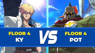 GGST Floor 4 ▶ Potemkin vs Ky . Low Level Gameplay